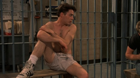 Hottest Robert Downey Jr. Scene in Johnny Be Good. Shirtless, Underwear. 38522