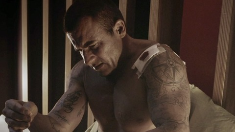 Elimination Game's Sexiest Scenes with Dominic Purcell. Shirtless, Underwear. 38574