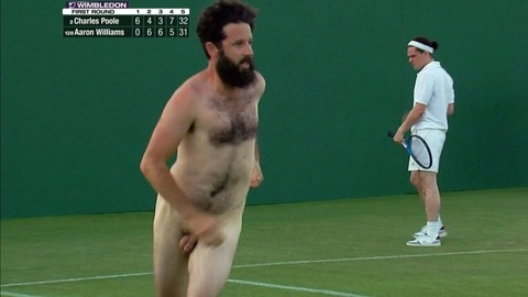 Nudes of Male Streaker from 7 Days in Hell. Balls, Penis, Shirtless. 38940
