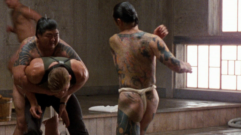 Sexiest Cary-Hiroyuki Tagawa Scene in Showdown in Little Tokyo. Thong. 40225