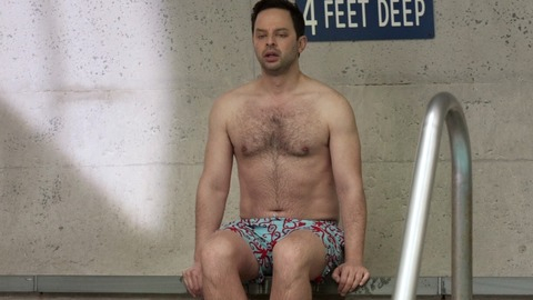 Hottest Nick Kroll Scene in Adult Beginners. Shirtless, Bathing Suit. 40940
