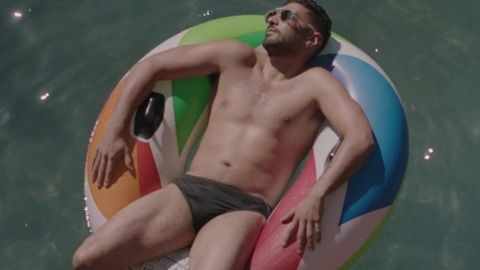 Sexiest Ianis Guerrero Scene in Club de Cuervos. Bathing Suit, Bulge, Shirtless. 74563
