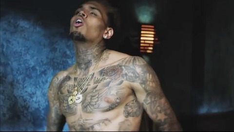 Chris Brown in Body On Me (2015) Shirtless 41405