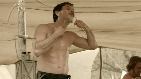 Sexiest Raúl Méndez Scene in Texas Rising. Shirtless. 41665