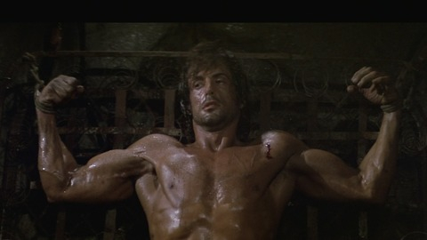 Sylvester Stallone in Rambo: First Blood Part II (1985) Shirtless 41688