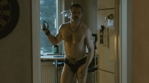 Jens Hultén in The 100-Year-Old Man Who Climbed Out the Window and Disappeared (2013) Bulge Shirtless Underwear 41717
