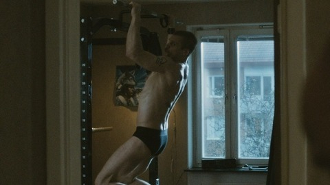 Jens Hultén in The 100-Year-Old Man Who Climbed Out the Window and Disappeared (2013) Shirtless Underwear 41715