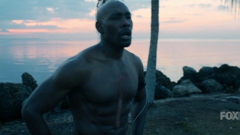 Sexiest Morris Chestnut Scene in Rosewood. Shirtless. 43003