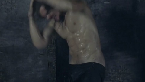 Alexander Dreymon in The Last Kingdom (2015-2022) Shirtless Leather Pants Long Hair 67693