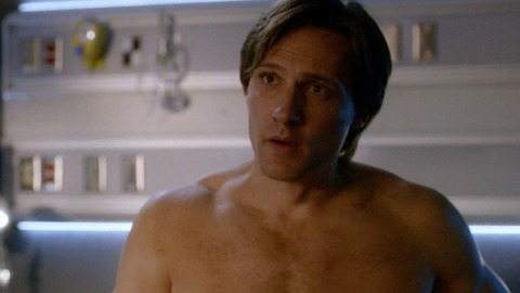 Teddy Sears in The Flash (2014-2023) Shirtless Hairy Chest Labratory 44143