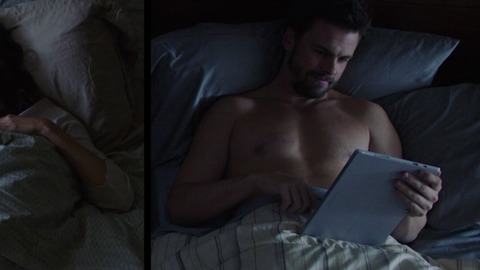 Tommy Dewey in Casual (2015-2018) Sexy Shirtless Bedroom In Bed 56760