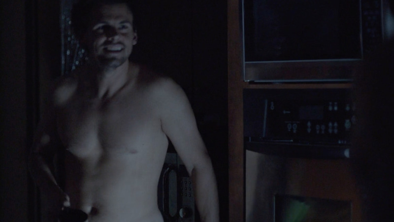 Hottest Tommy Dewey Scene in Casual. Shirtless, dark room, night. 44216