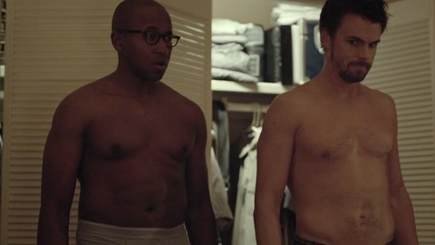 Nyasha Hatendi in Casual (2015-2018) Sexy Shirtless Underwear Bedroom Closet 45084