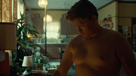 Jesse Plemons in Fargo (2014-2024) Shirtless Underwear Fire Fireplace 44320