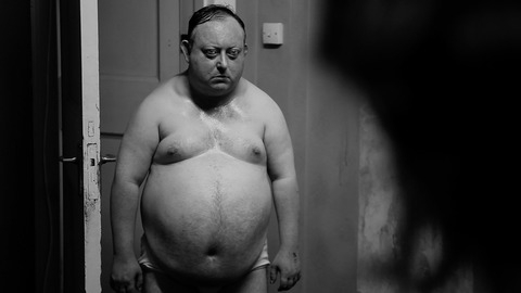 Laurence R Harvey in The Human Centipede II (2011) Shirtless Underwear 44471