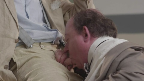 Tom Six in The Human Centipede III (2015) Penis Prosthetic Gay 44487