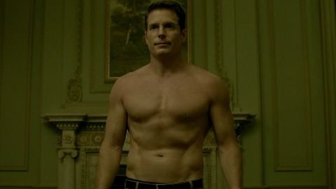 Chris Conrad in Patriot (2015-2018) Shirtless Glasses Hairless Chest 44852