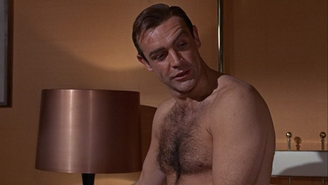 Hottest Sean Connery Scene in Goldfinger. Shirtless. 45254