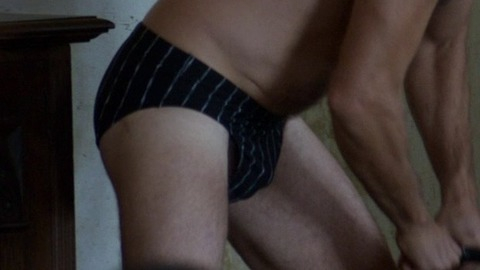 Sexiest Vincent Cassel Scene in Partisan. Bathing Suit, Bulge, Shirtless. 45871