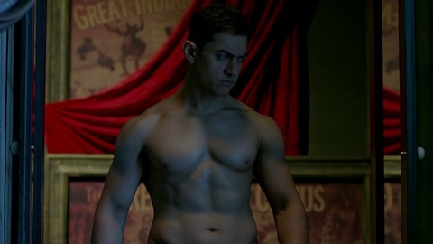 Dhoom: 3's Sexiest Scenes with Aamir Khan. Shirtless. 45918