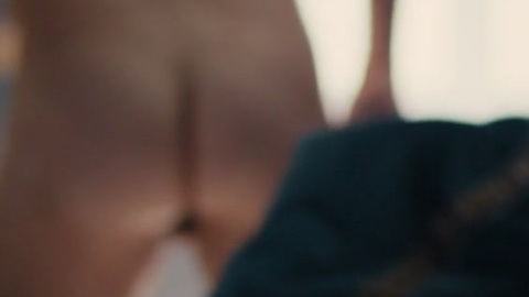 George Blagden Naked as Louis XIV. Butt, blurry, getting out of bed. 103881