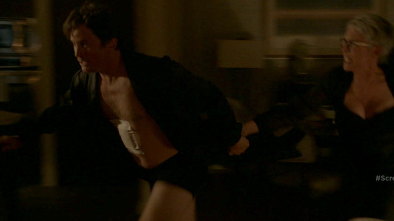 Sexiest Oliver Hudson Scene in Scream Queens. Sexy, Shirtless, Underwear. 63133
