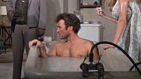 Sexiest Clint Eastwood Scene in Coogan's Bluff. Sexy, Shirtless. 46825