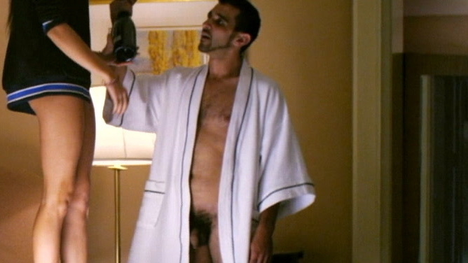 Willie from X Naked. Balls, Penis, hotel room, open robe. 198845