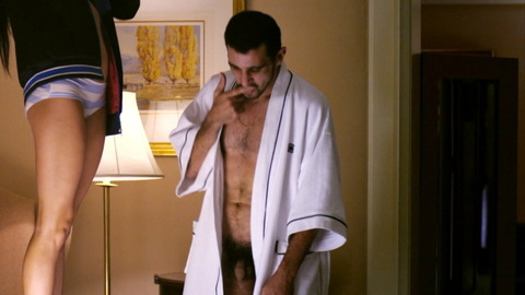 Hazem Shammas Nude in X. Balls, Penis, open robe, pubic hair. 198844