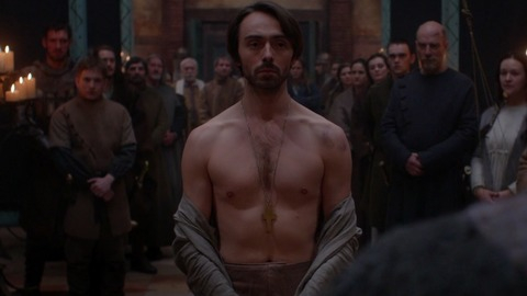 David Dawson in The Last Kingdom (2015-2022) Shirtless Candelabras Candles 47382