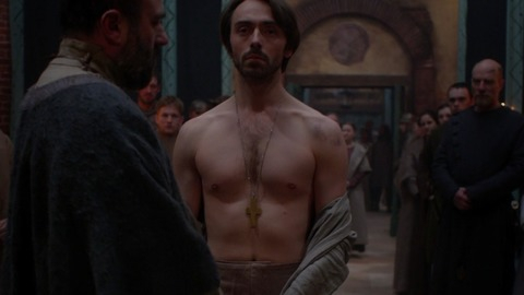 David Dawson in The Last Kingdom (2015-2022) Shirtless Candelabras Candles 47383