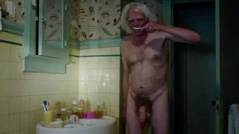 Michael St. Michaels Naked in The Greasy Strangler. Balls, Penis, Prosthetic, Shirtless. 60517
