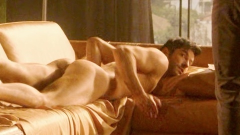 Tom Ellis Nude as Lucifer Morningstar. Butt, abs, barefoot. 154790