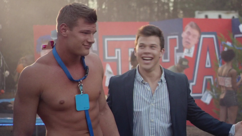 Sexiest Scenes of Satan / Gift Wrap Man from Blue Mountain State: The Rise of Thadland. Shirtless. 48659