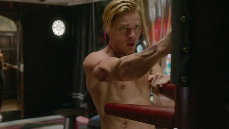 Hottest Dominic Sherwood Scene in Shadowhunters. Sexy, Shirtless. 48722