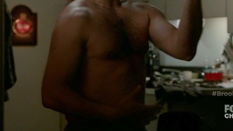Jason Mantzoukas in Brooklyn Nine-Nine (2013-2021) Sexy Shirtless Beard Pony Tail 49642