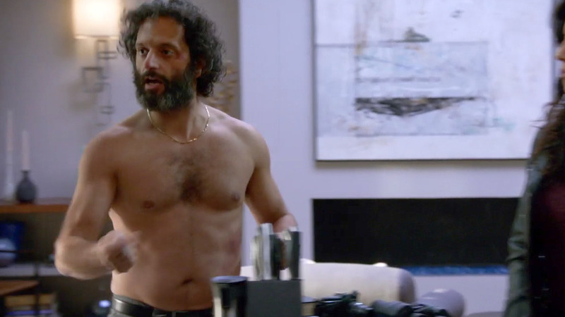 Hottest Jason Mantzoukas Scene in Brooklyn Nine-Nine. Sexy, Shirtless, beard, gold chain. 70076