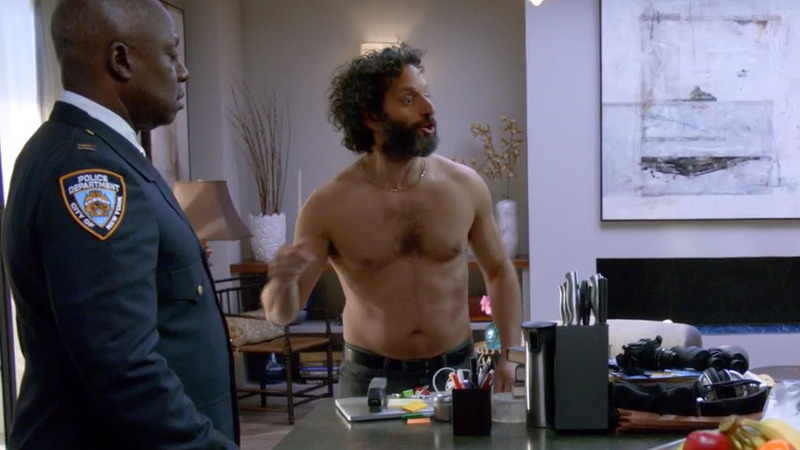 Hottest Adrian Pimento Scenes. Sexy, Shirtless, beard, gold chain. 70077