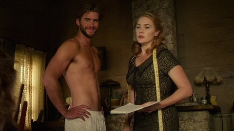 Liam Hemsworth in The Dressmaker (2015) Shirtless Underwear 60383