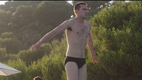 Nicholas Hoult in Kill Your Friends (2015) Bathing Suit Shirtless 54417