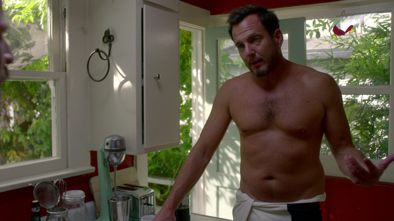 Sexiest Will Arnett Scene in Flaked. Shirtless. 70393