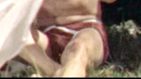 Sexiest Steve Cochran Scene in Mozambique. Bulge, Underwear. 50989