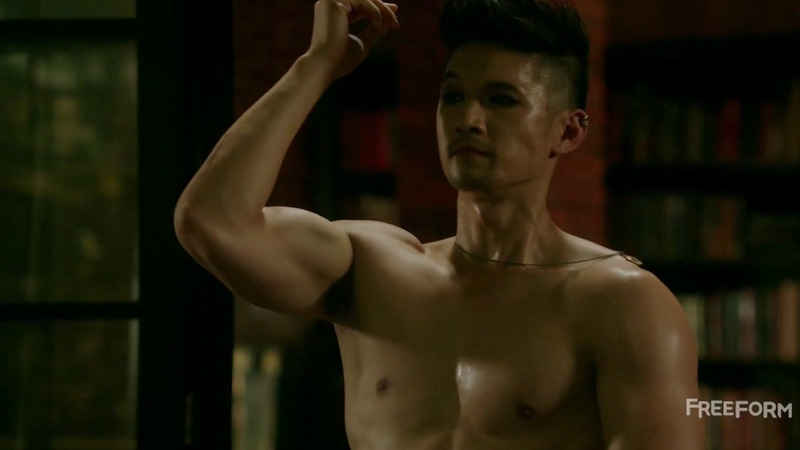 Shadowhunters's Sexiest Scenes with Harry Shum Jr.. Sexy, Shirtless. 64254
