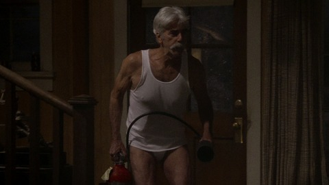 Sam Elliott in The Ranch (2016-2020) Sexy Underwear Bulge Cabin 70952