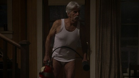 Sam Elliott in The Ranch (2016-2020) Sexy Underwear Bulge Cabin 70953