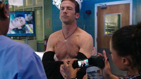 NCIS: New Orleans's Sexiest Scenes with Lucas Black. Sexy, Shirtless, being filmed, doctors office. 51630