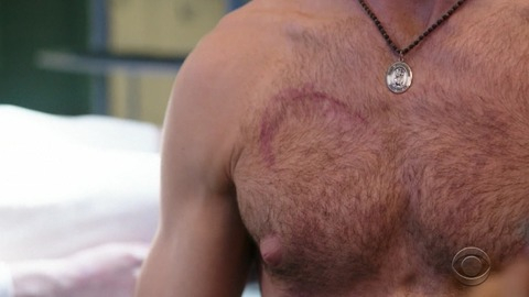 Sexiest Lucas Black Scene in NCIS: New Orleans. Sexy, Shirtless, hairy chest, puffy nipples. 51631