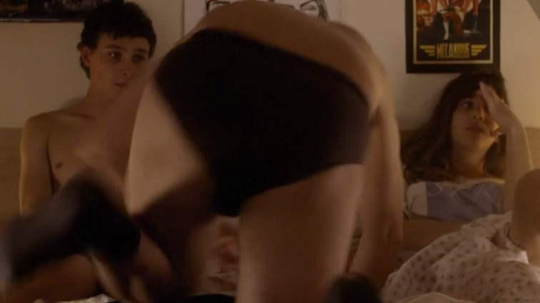 Sexiest Hédi Tillette de Clermont-Tonnerre Scene in In America. Bulge, Sexy, Shirtless, Underwear. 51745