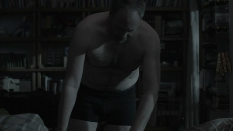 Kim Bodnia in The Bridge (2011-2016) Shirtless Underwear 51665