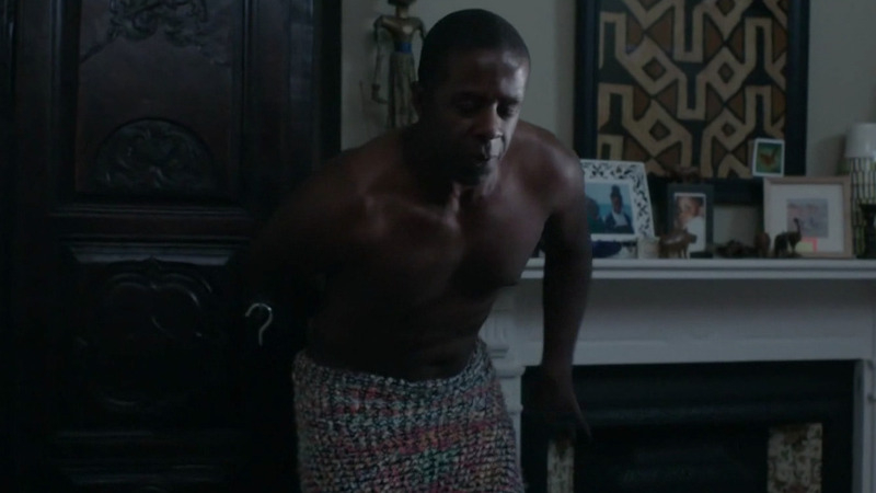 Hottest Adrian Lester Scene in Undercover. Shirtless. 52046